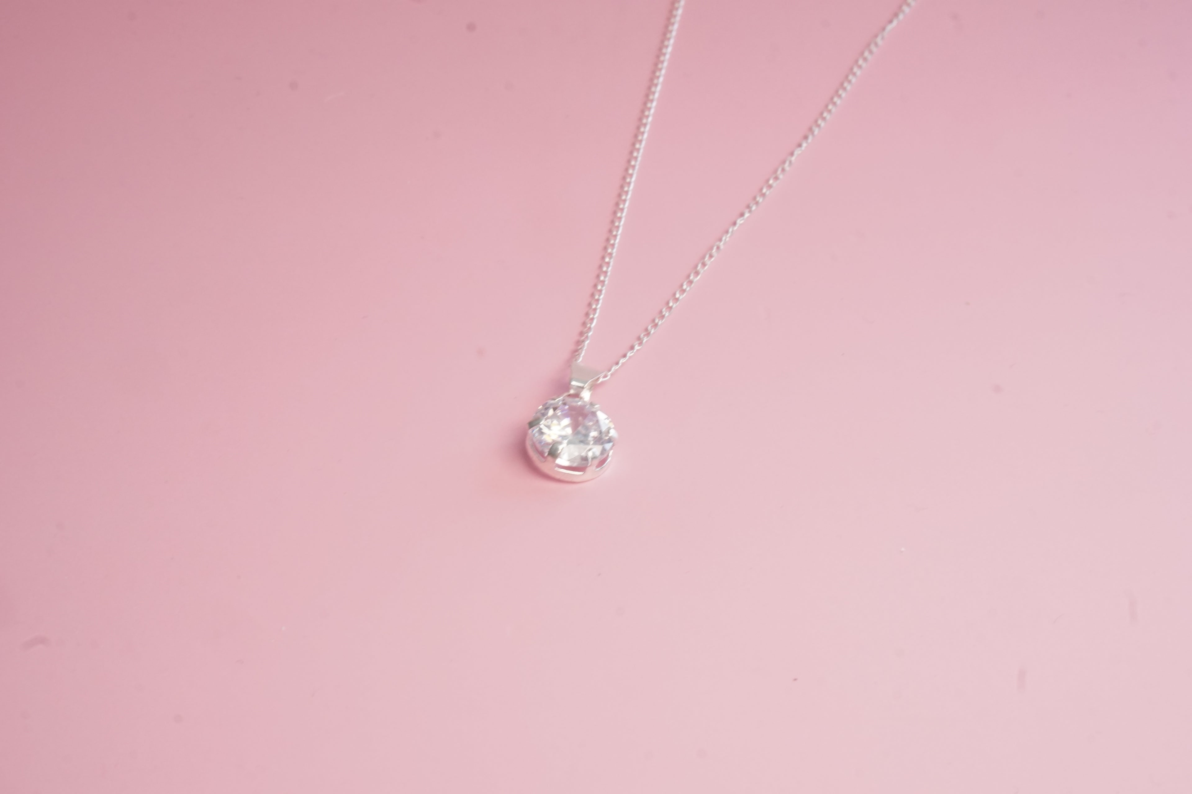 Collar plata circulo