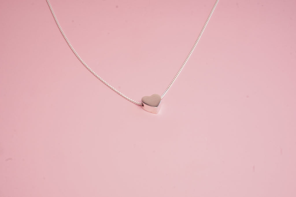 Collar plata corazon