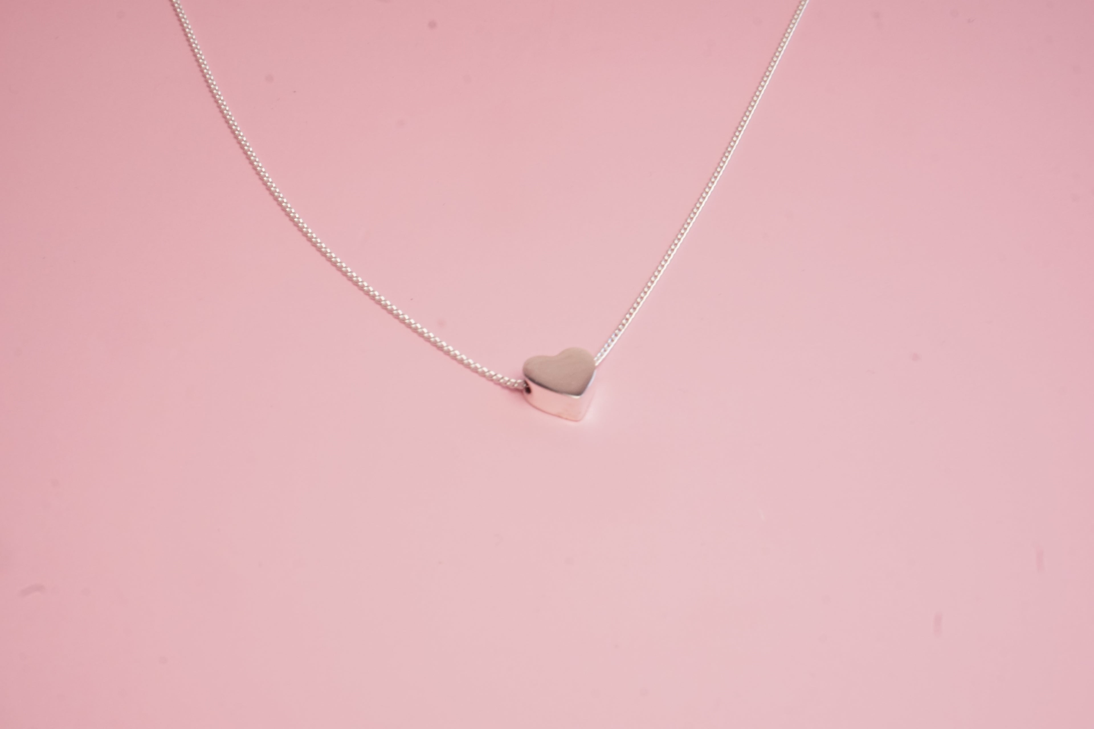 Collar plata corazon