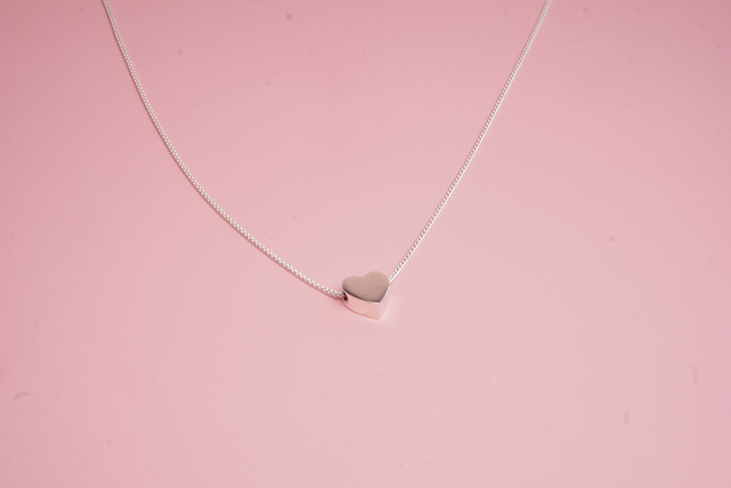 Collar plata corazon