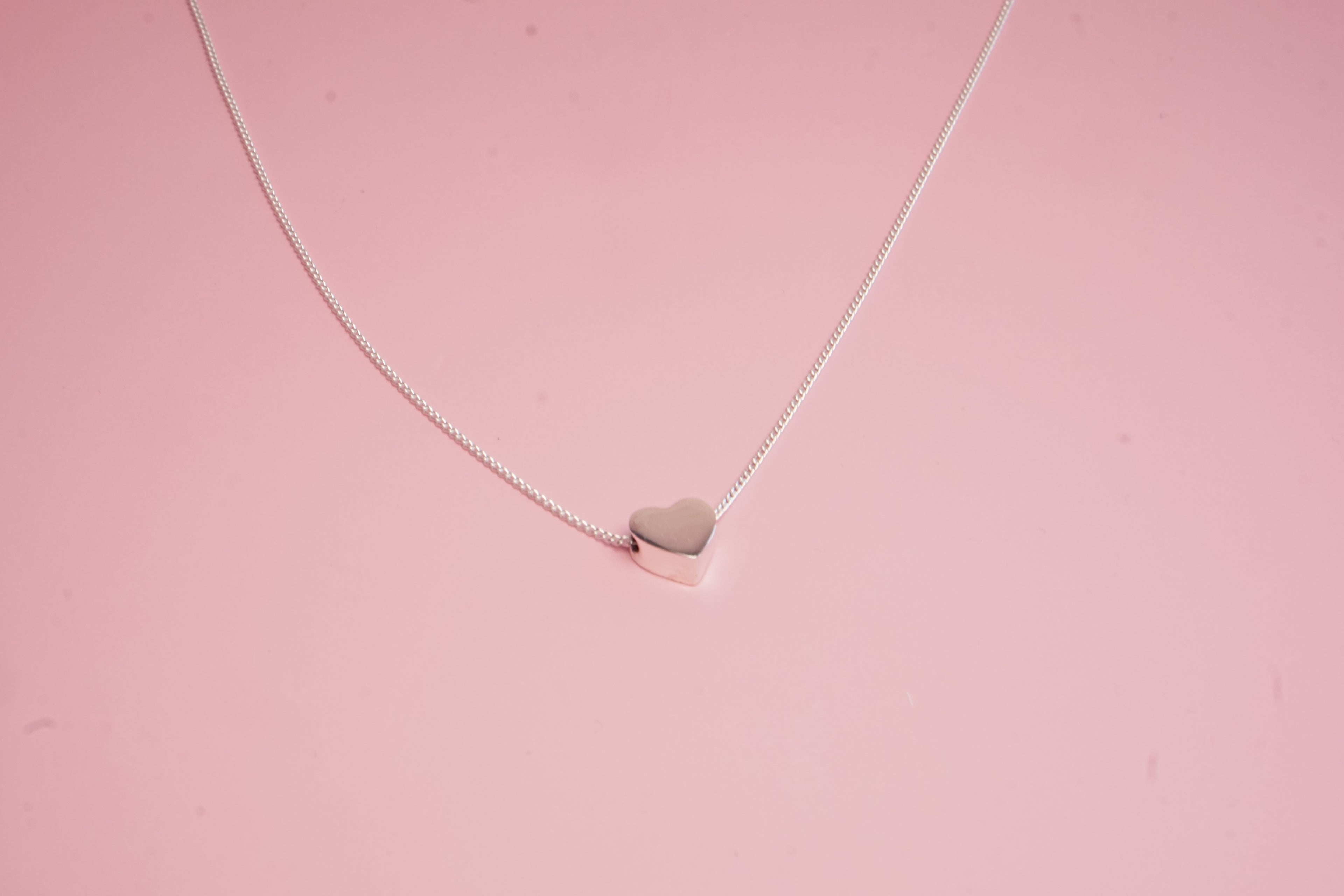 Collar plata corazon