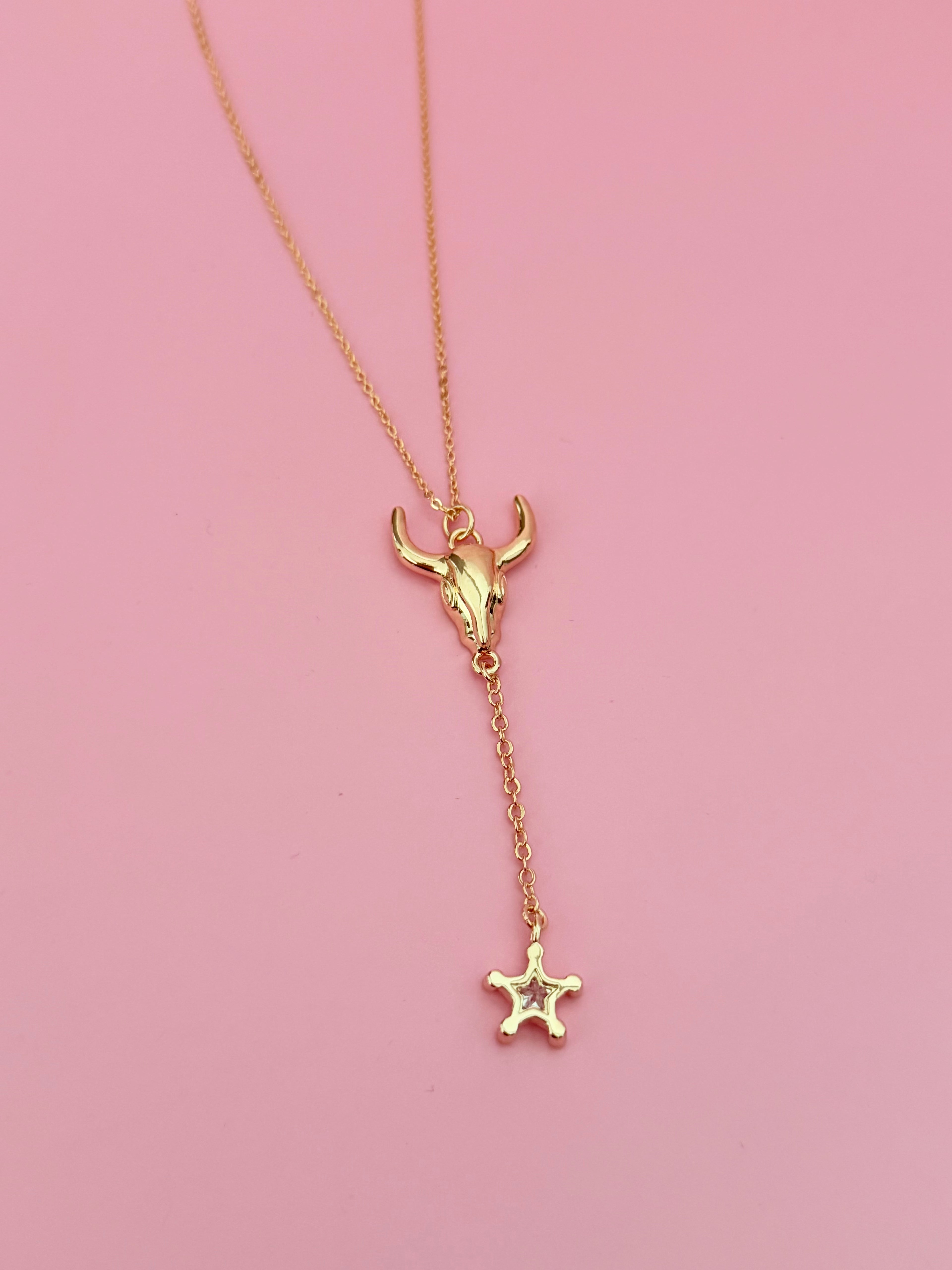 Collar cowgirl colgante