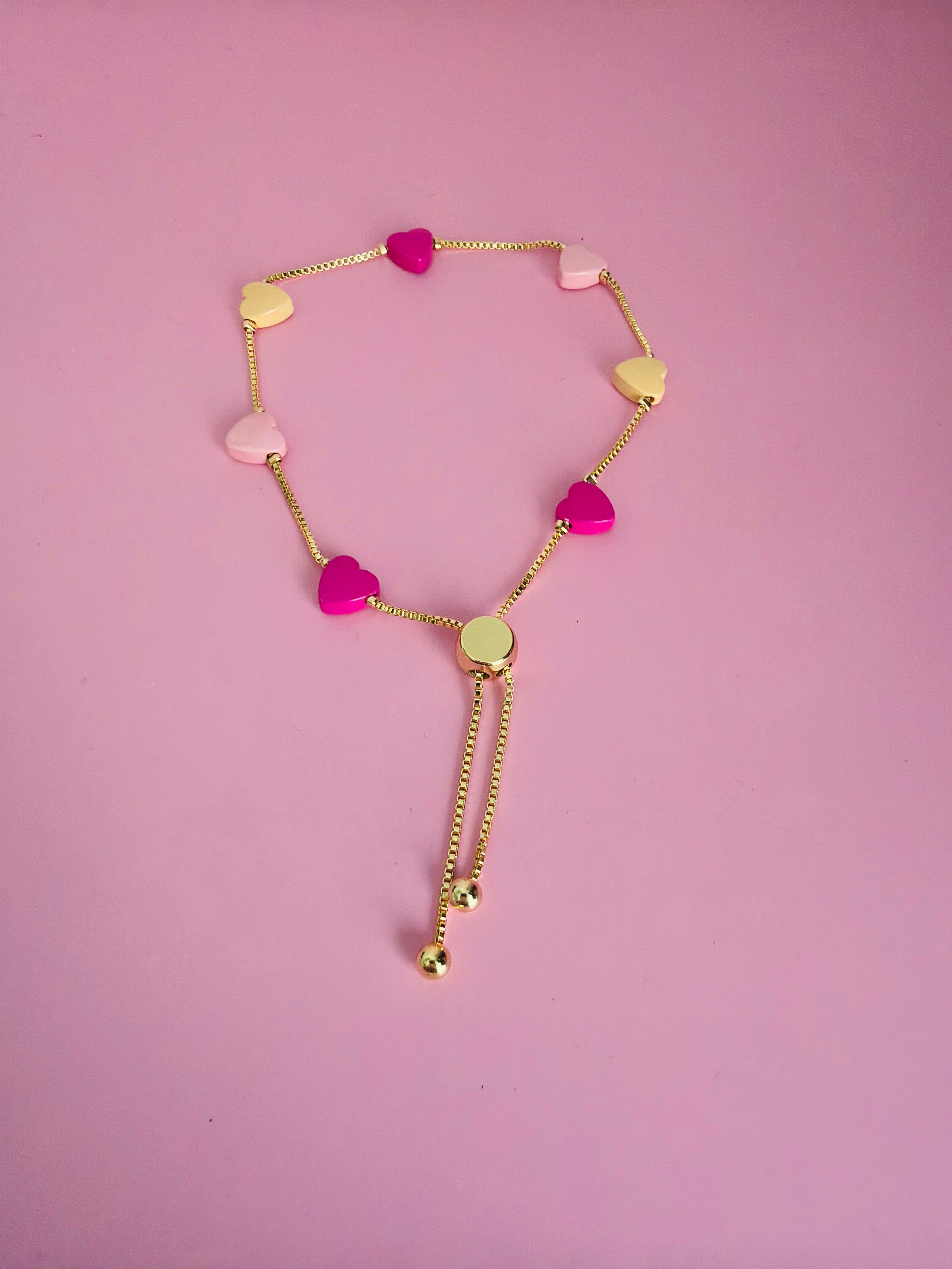 Pulsera corazones