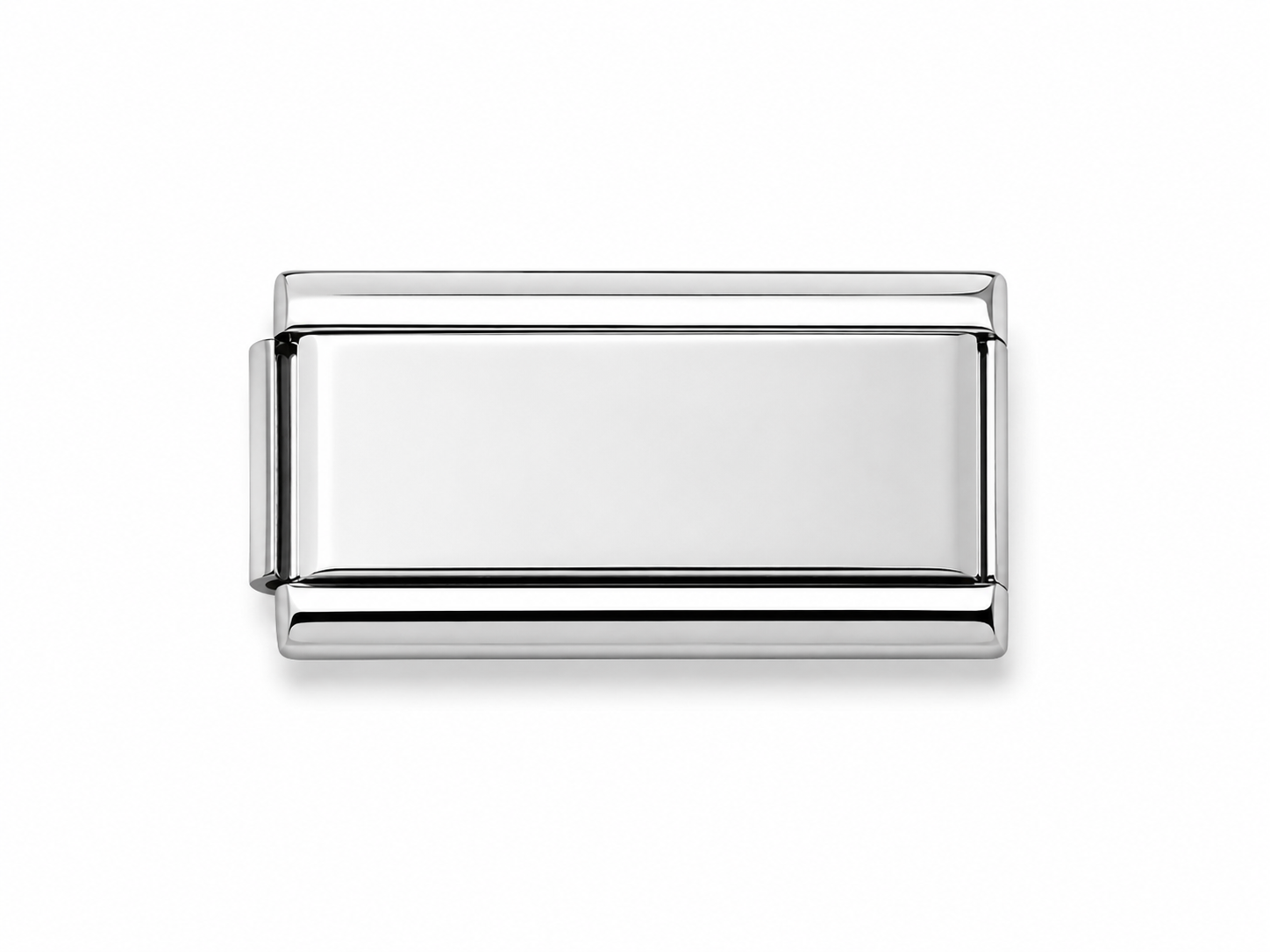 Charm eslabon italiano liso plateado