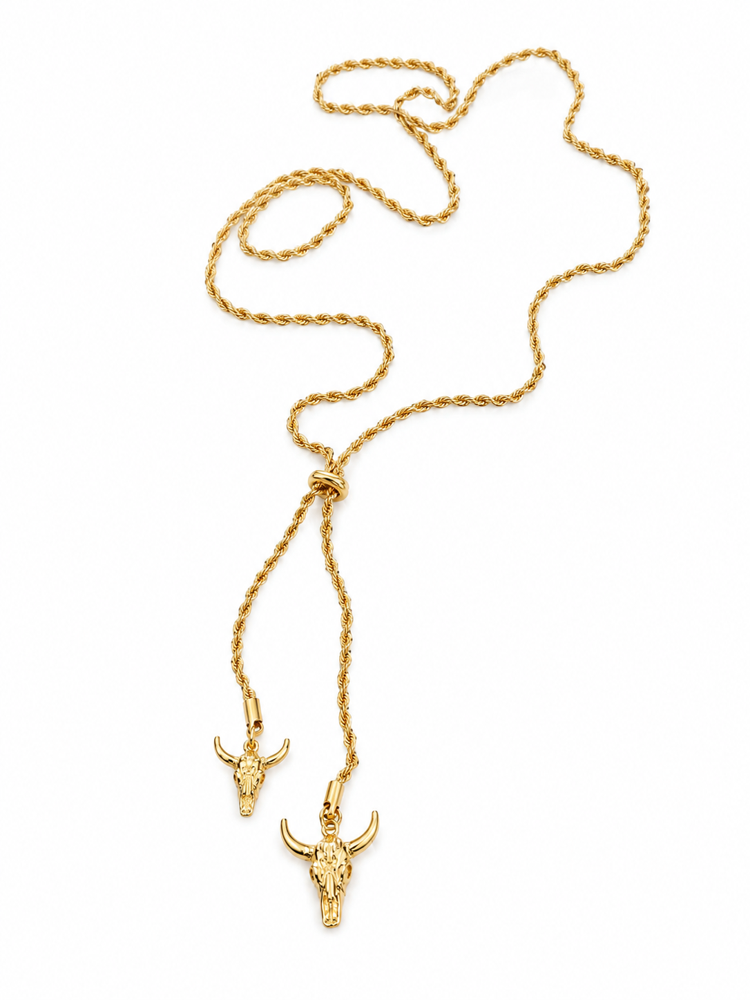 Collar ajustable con colgante cowgirl