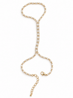Hand chain tennis style fondo dorado