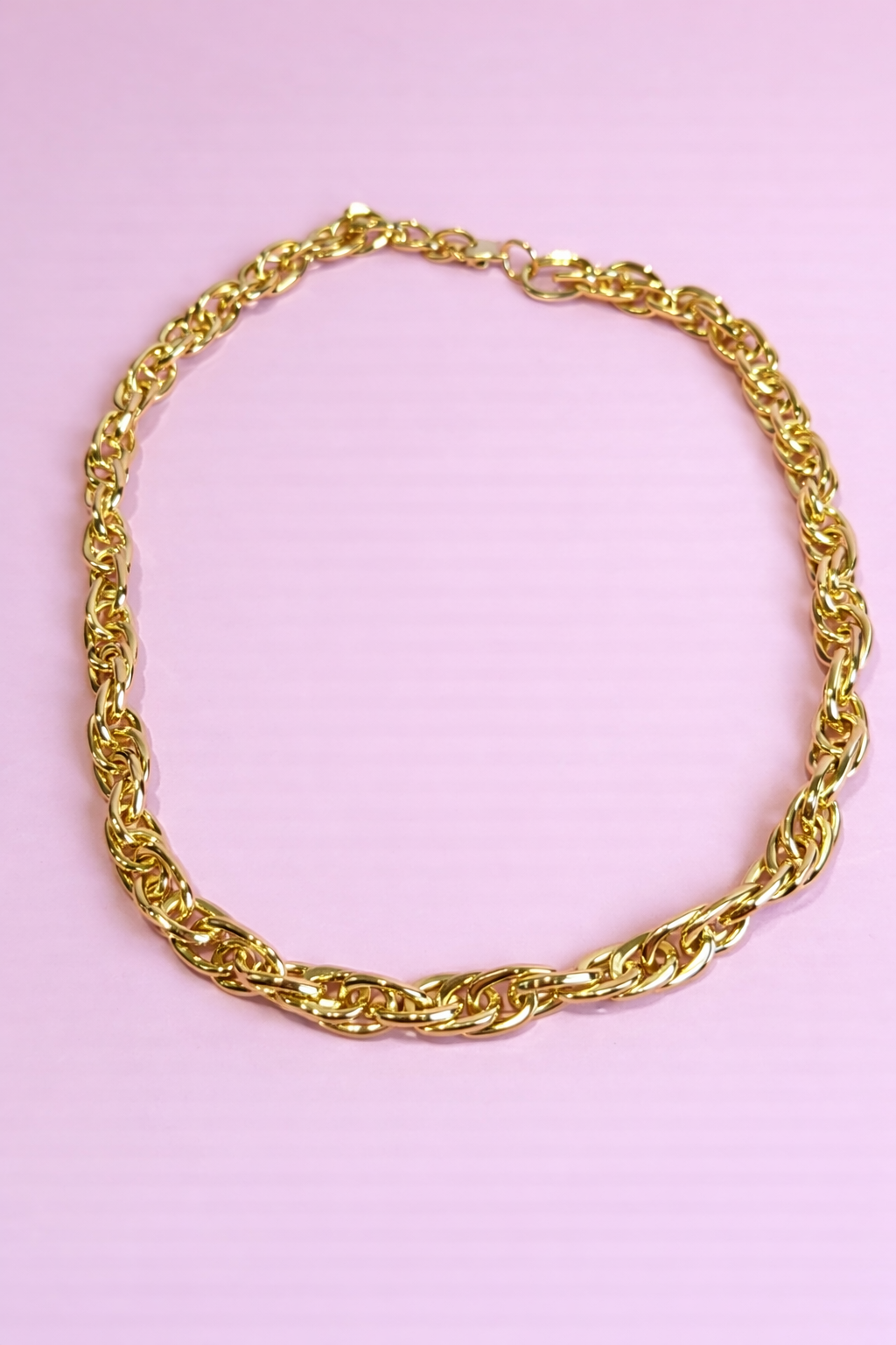 Collar torsal chapa de oro18k grueso