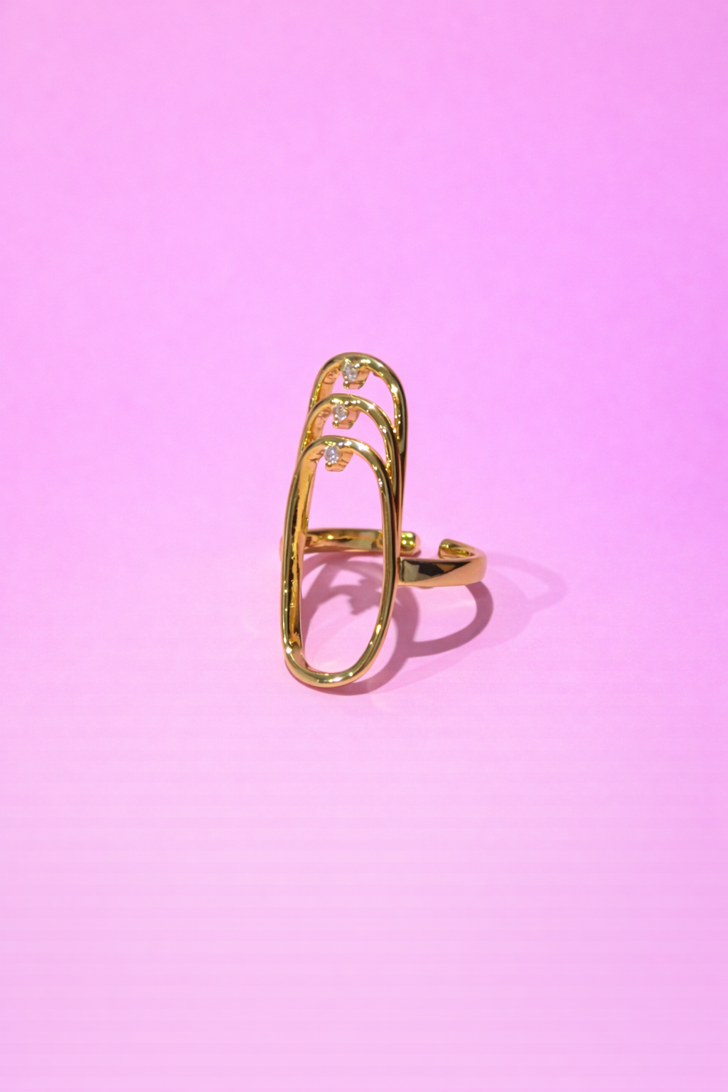 Anillo silueta chapa
