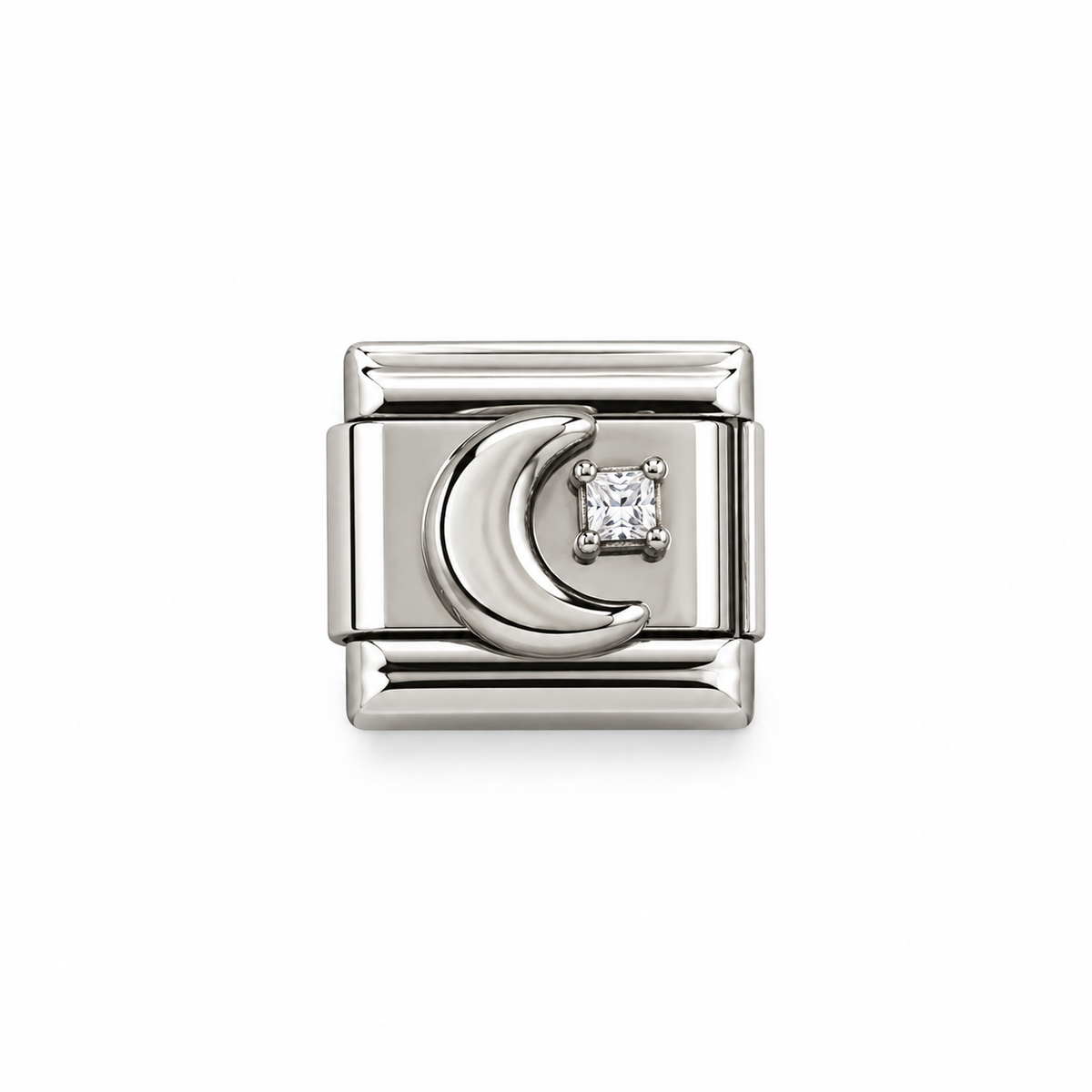 Charm italiano luna con cristal