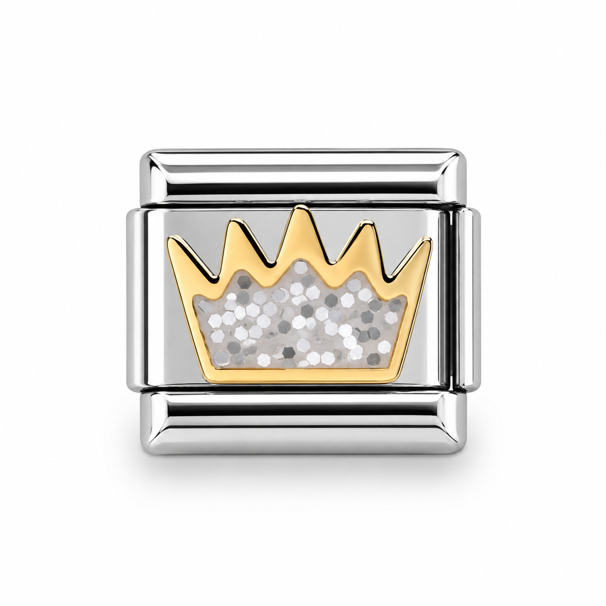 Charm italiano corona con brillitos