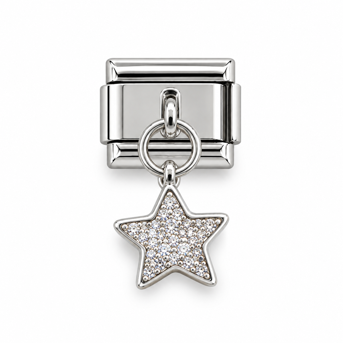 Charm italiano estrella colgante