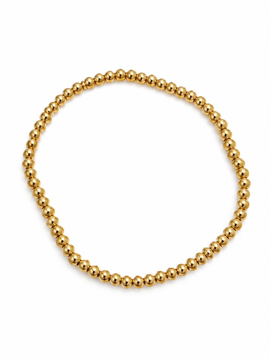 pulsera cuentitas circulares acero