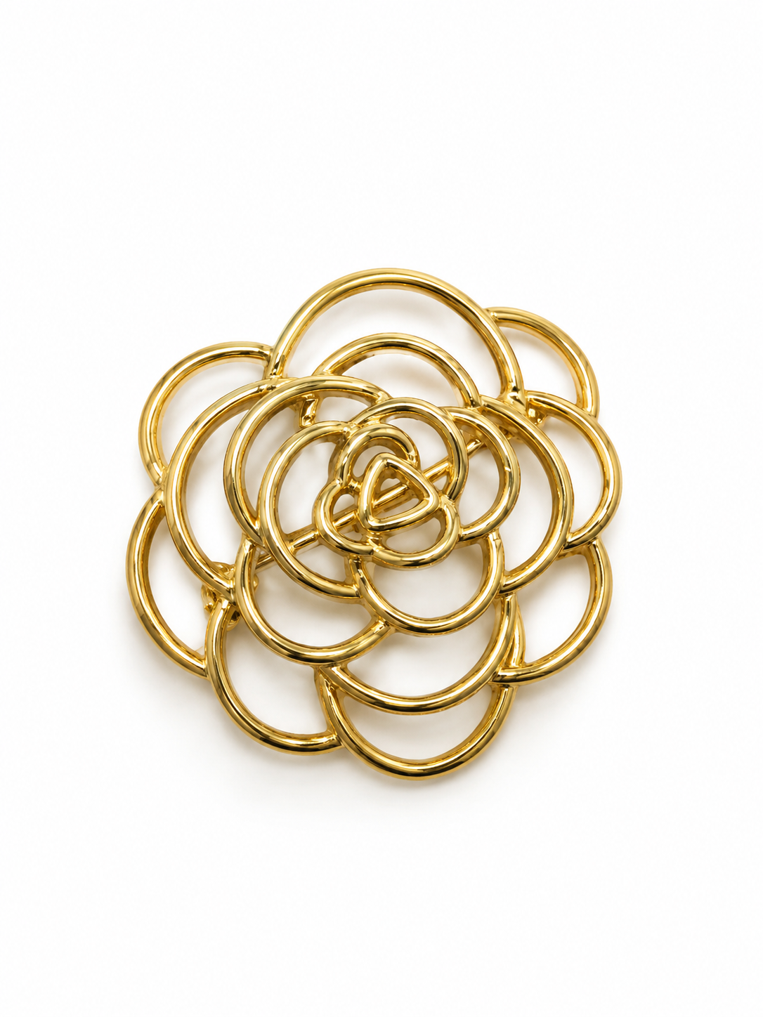 Broche o pin silueta flor