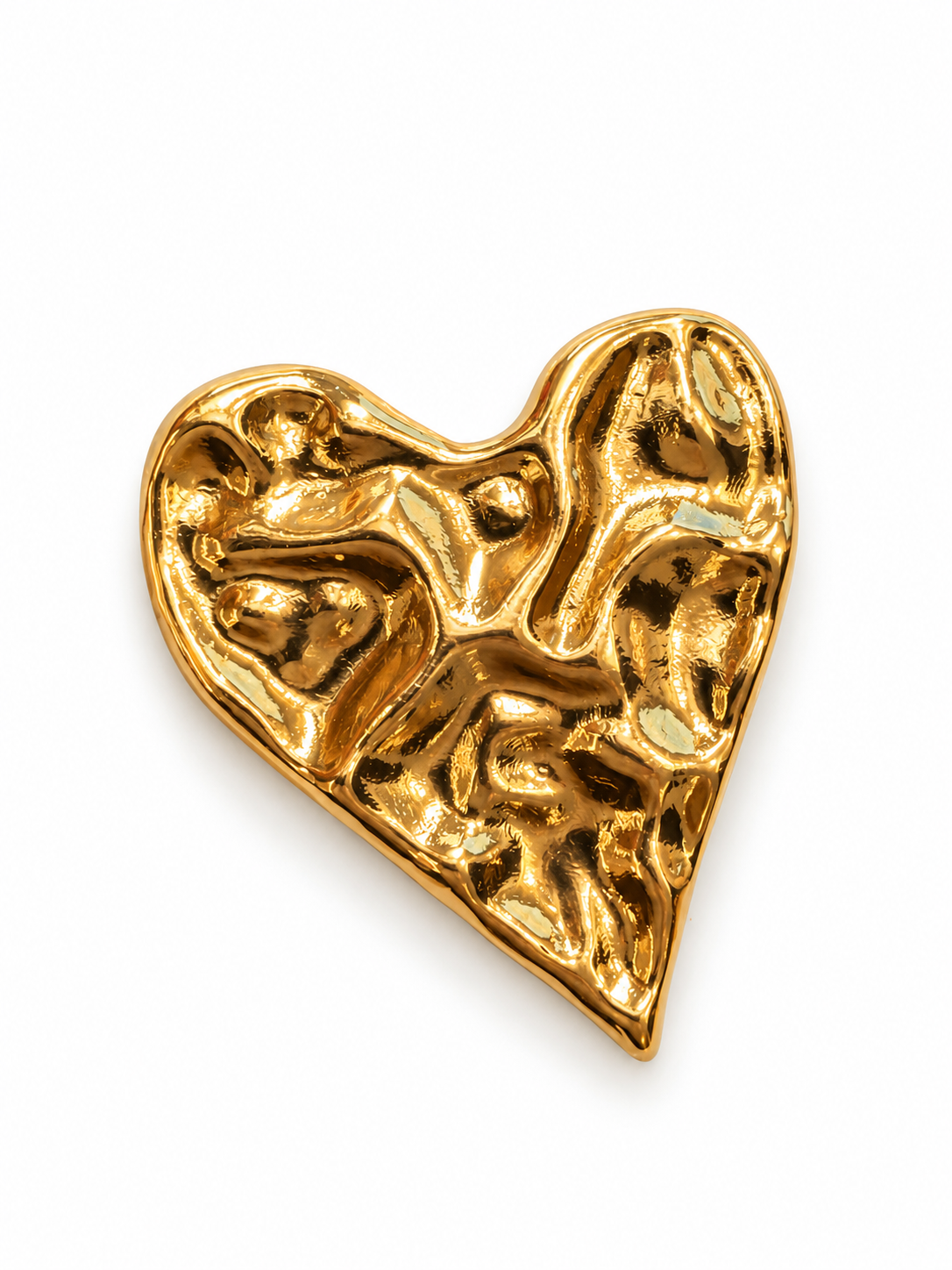 Broche o pin corazon con relieve