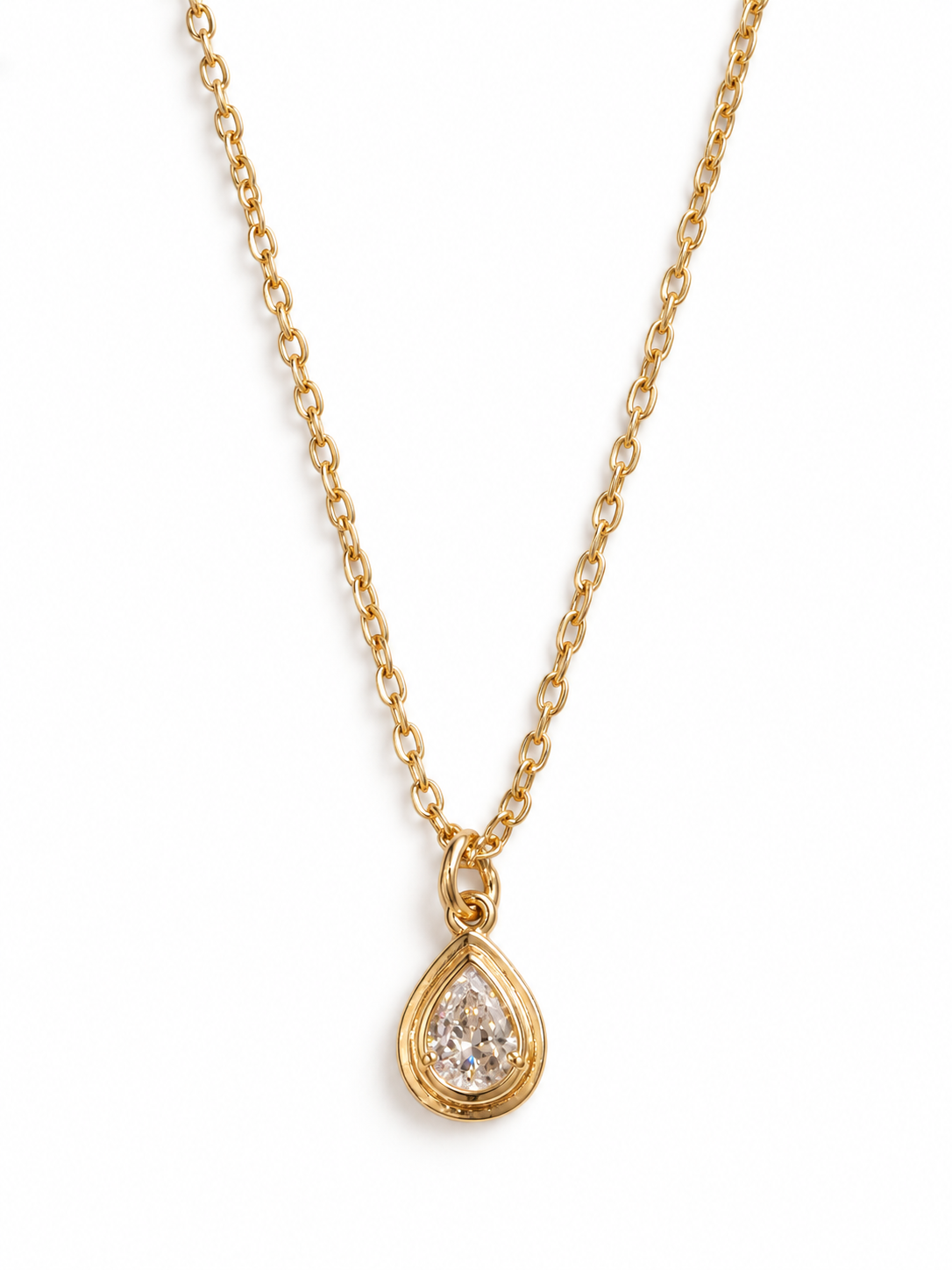 Collar brillo gota
