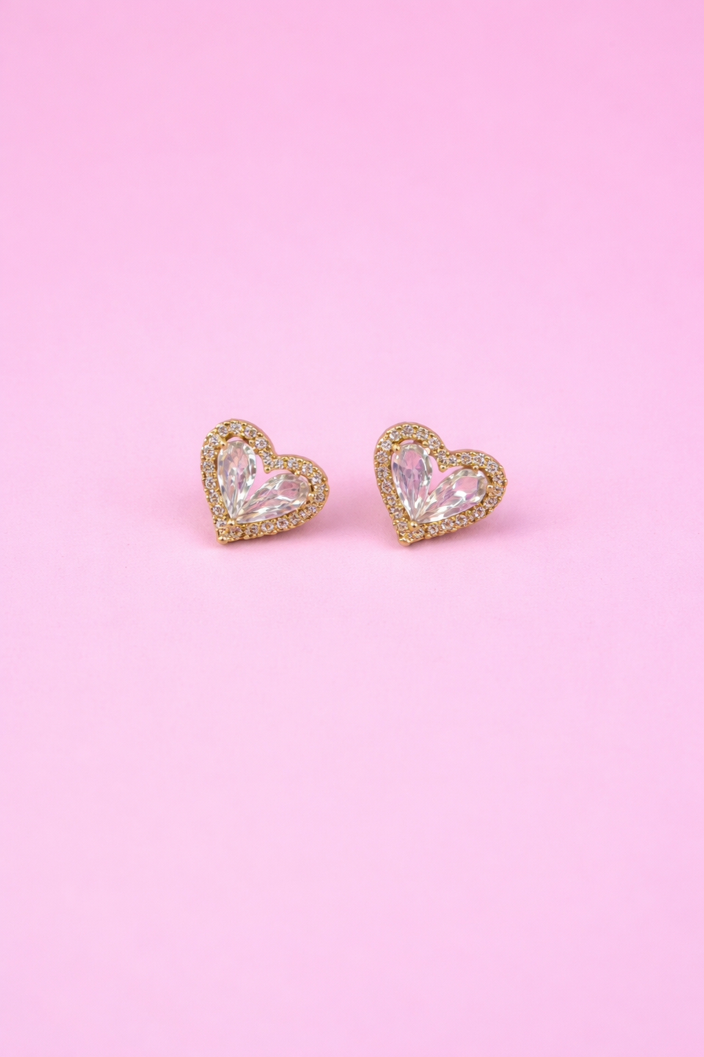 Broquel corazón ch con zirconias