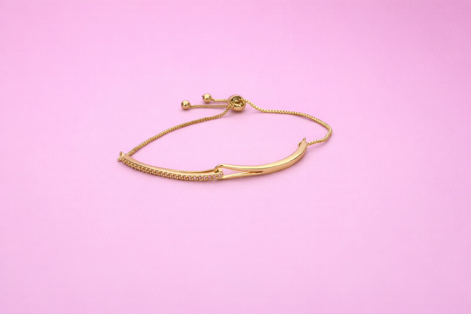 Pulsera chapa ajustable cadena