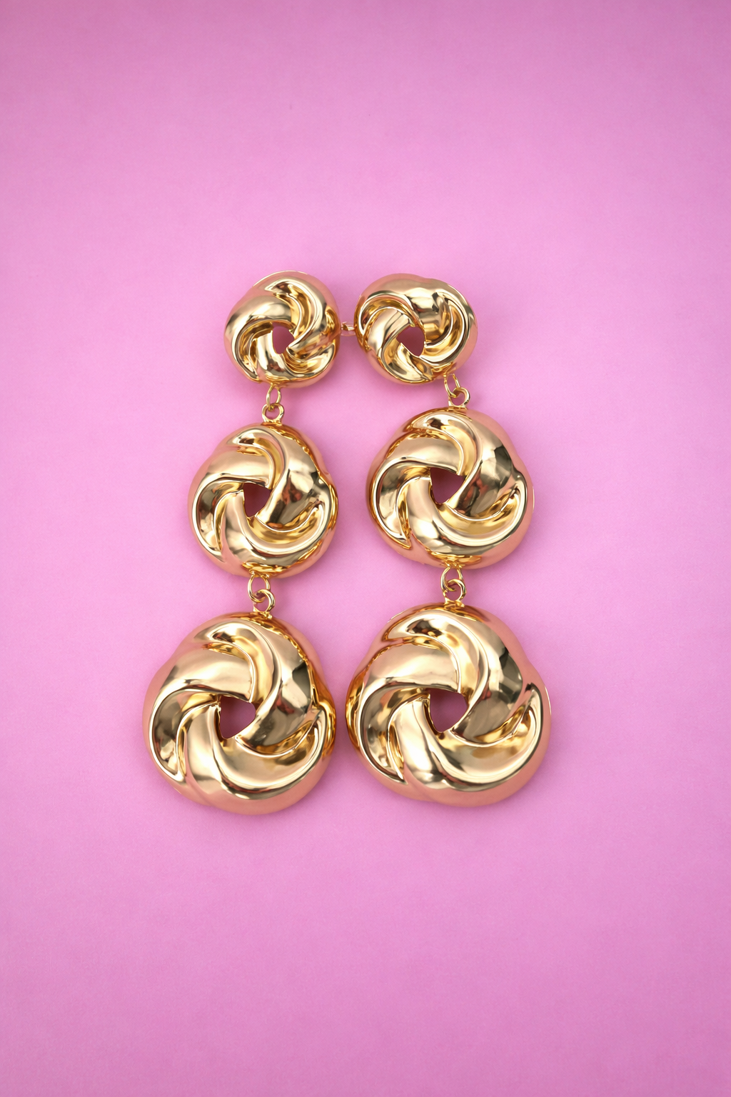 Aretes largos espiral