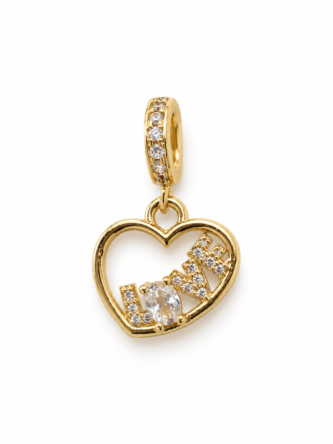 Charm corazon colgante LOVE