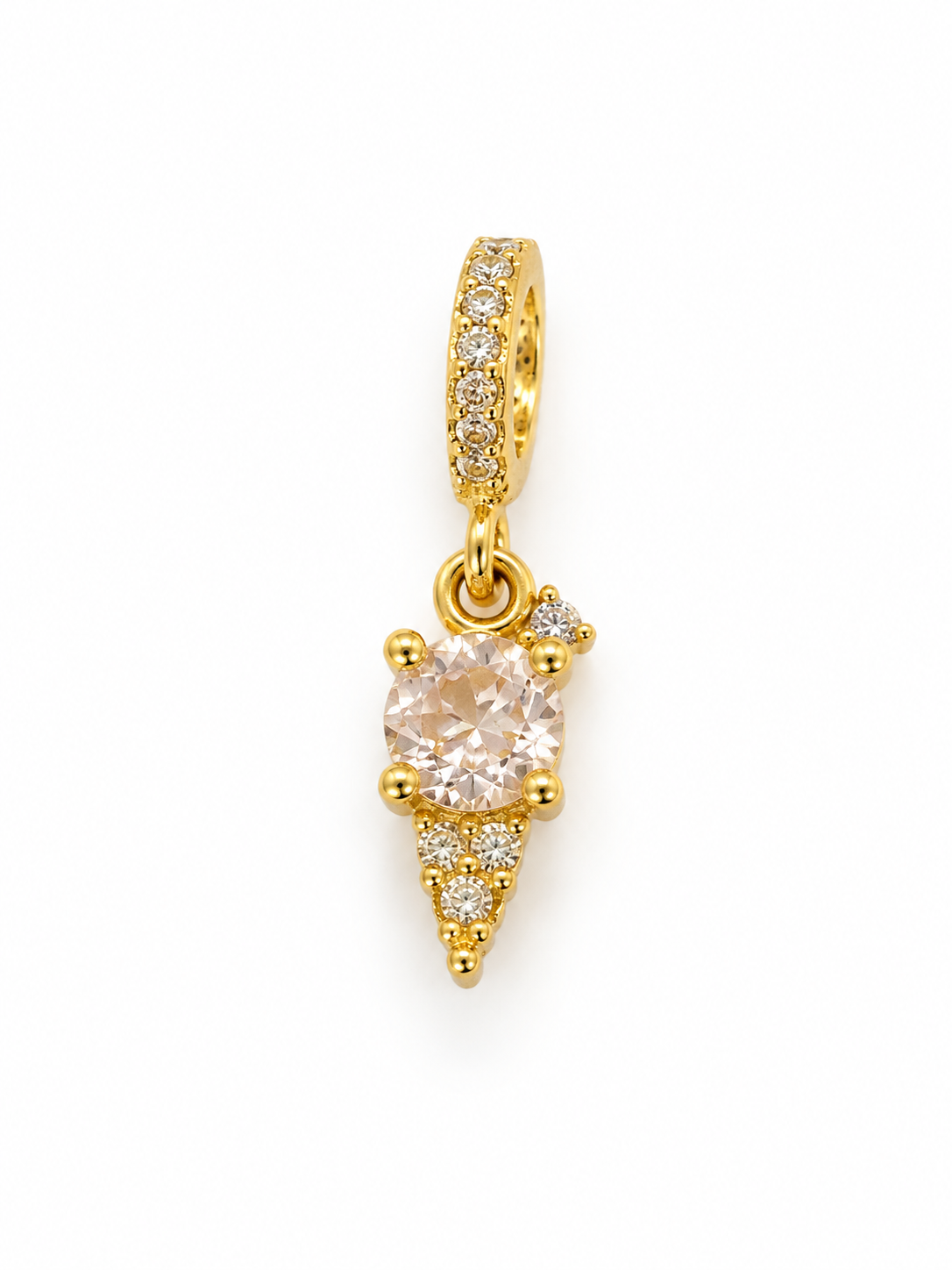 Charm cono de helado con zirconia