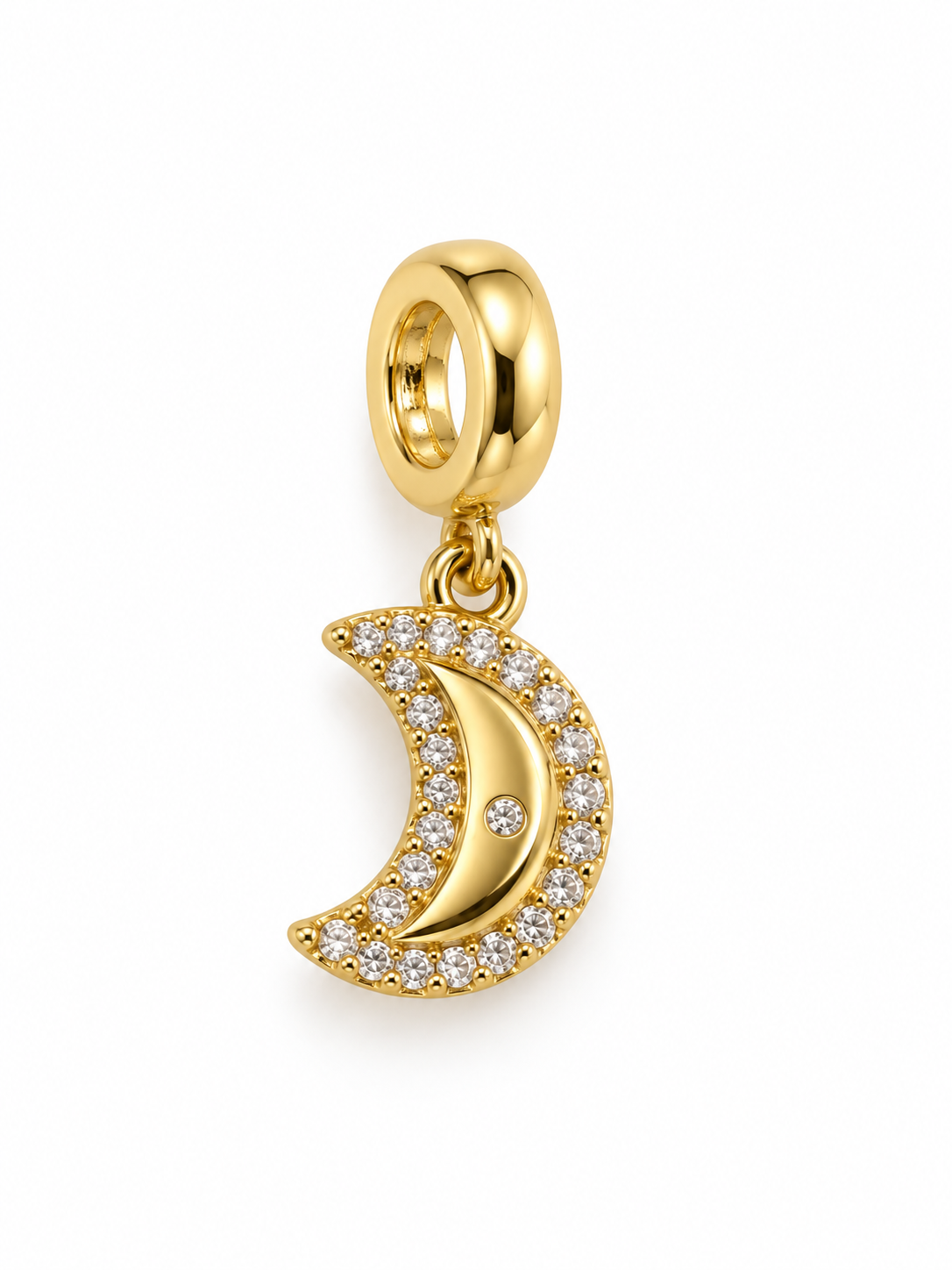 Charm luna con zirconias