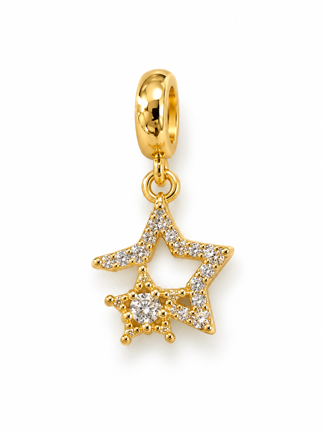 Charm de 3 estrellas con zirconias