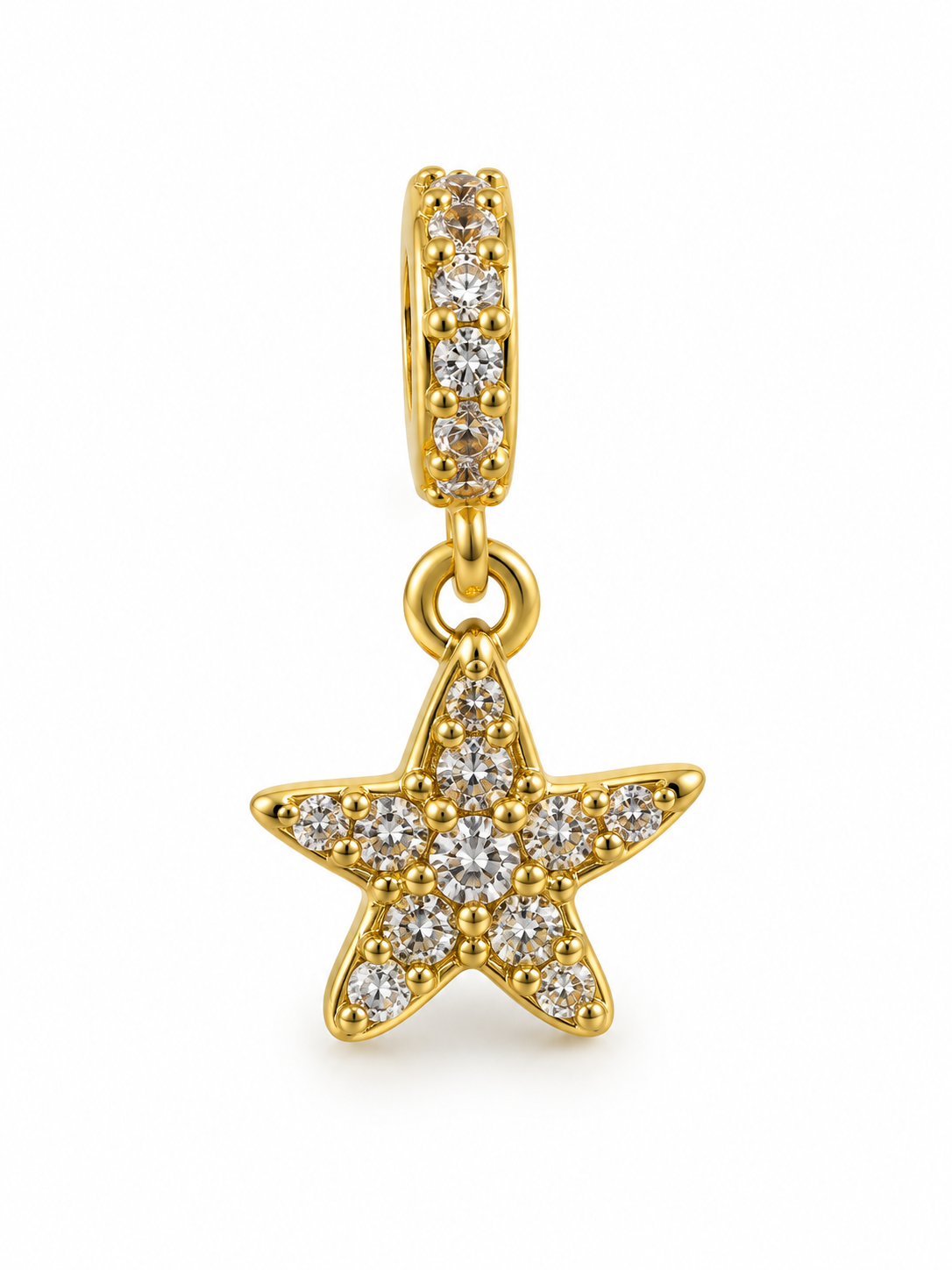 Charm estrella de mar dorado