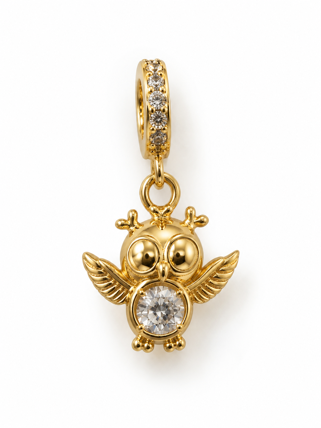Charm buho  zirconias 11 mm