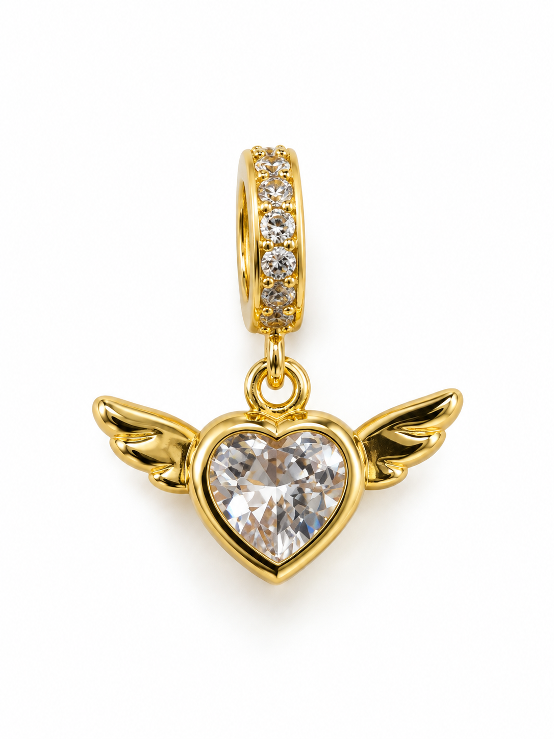 charm corazon con alas
