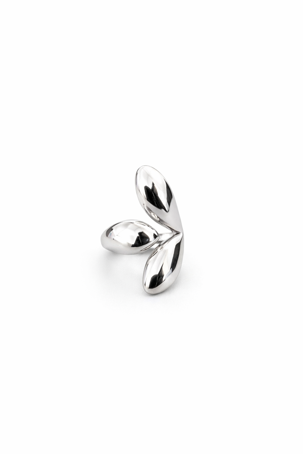 Anillo leafs plateado