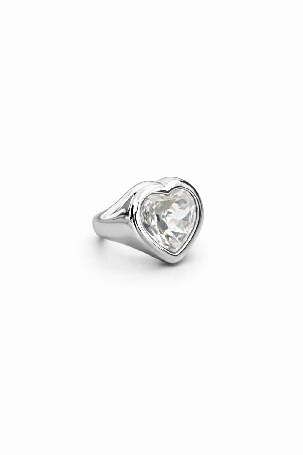 Anillo corazon cristal