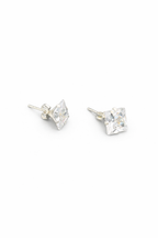 Arete plata.925 cuadrado