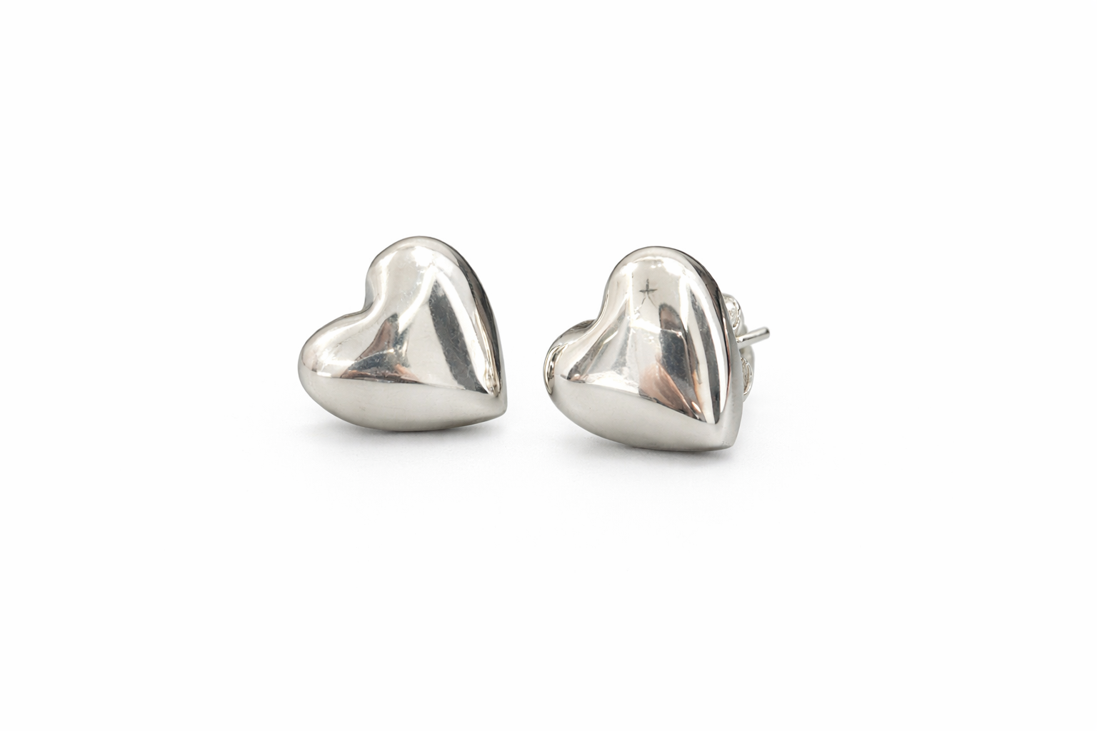 Arete plata.925 corazon bold