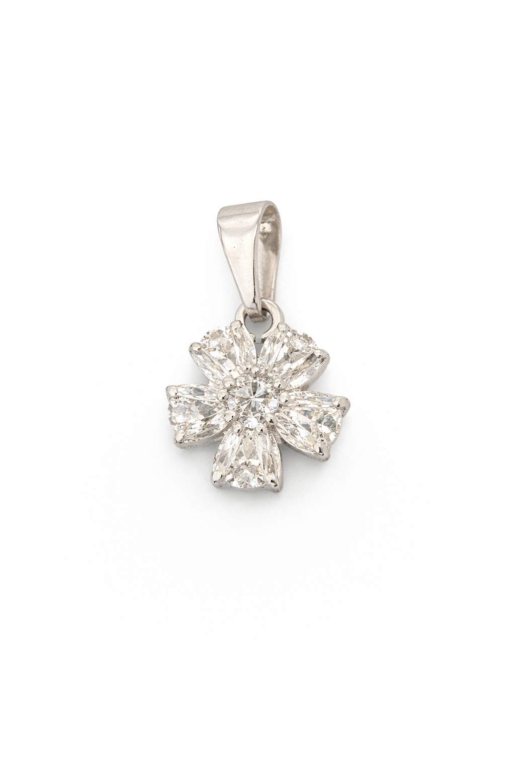 Dije plata .925 flor troquelada