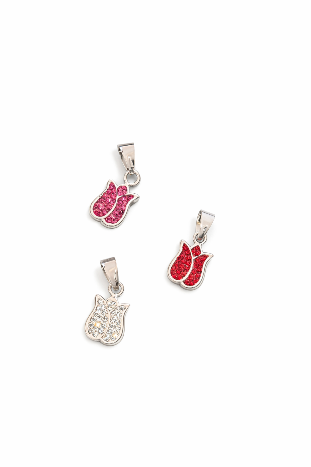 Dije plata .925 Tulipan con tallo