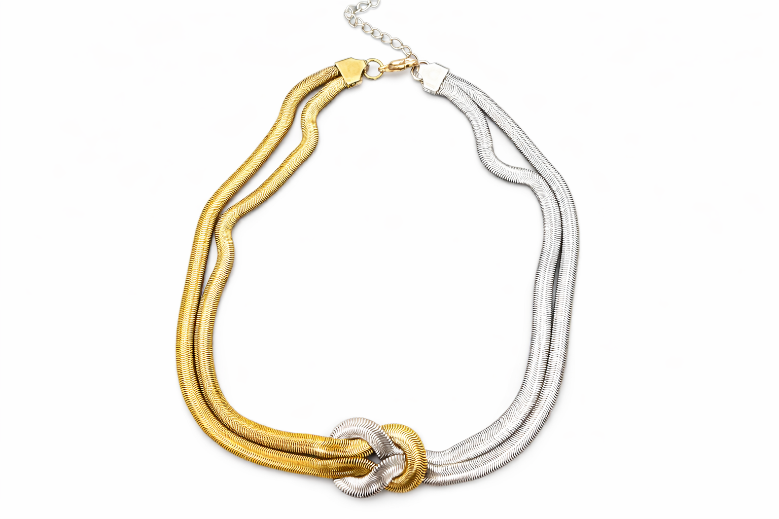 Chunky steel necklace