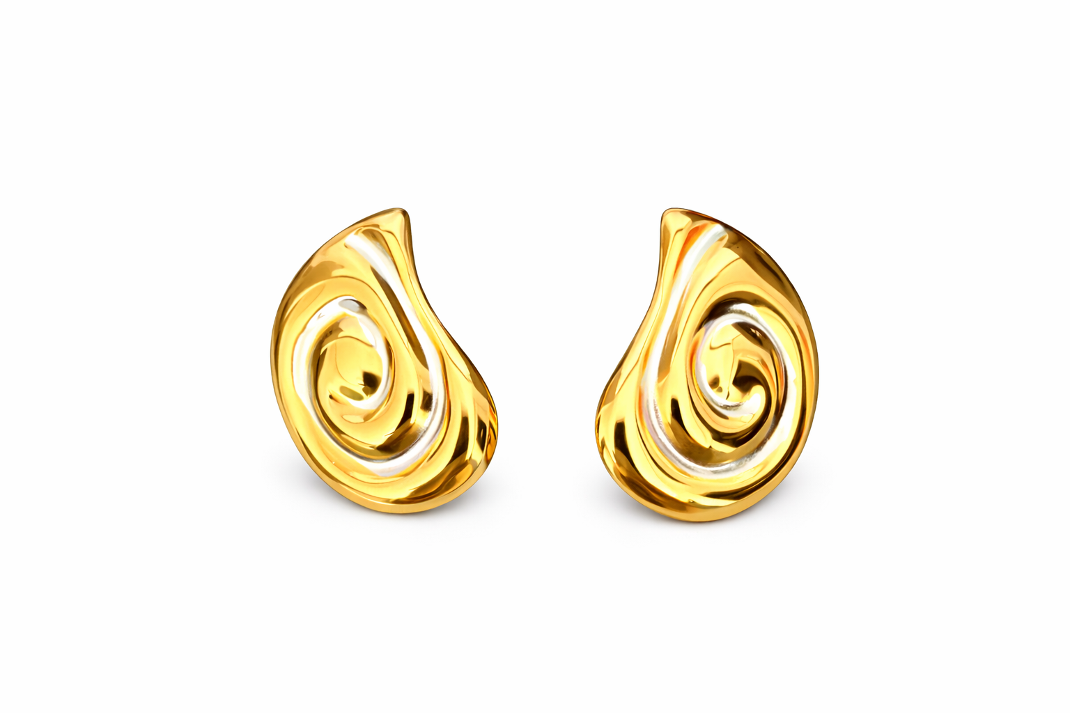 Chunky swirl earrings
