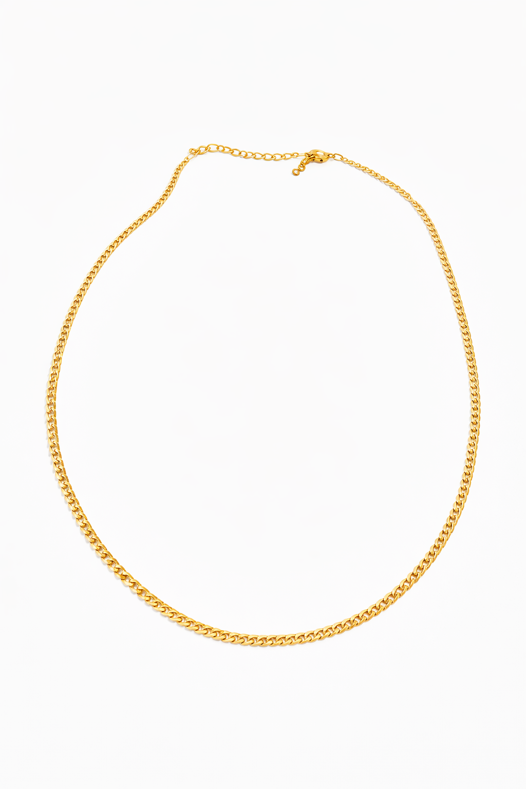 cadena chapa de oro 14k 45 cm