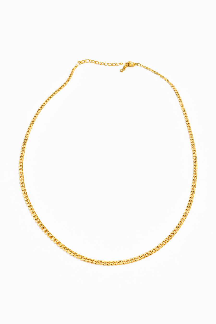 cadena chapa de oro 14k 45 cm