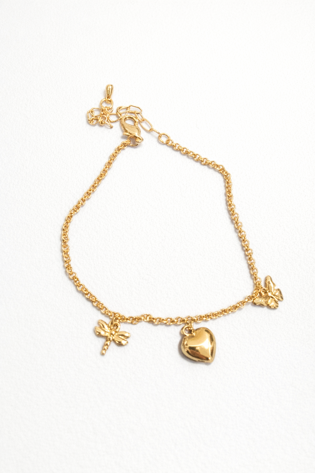 Pulsera de balines con 3 dijes