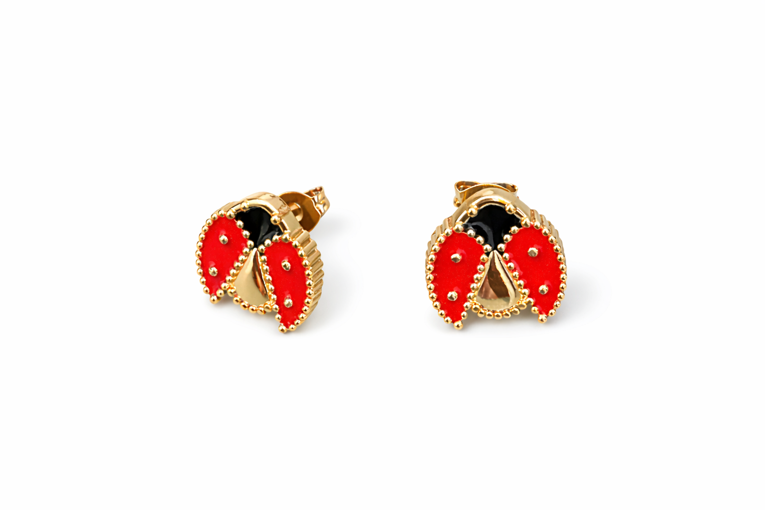 aretes lady bug