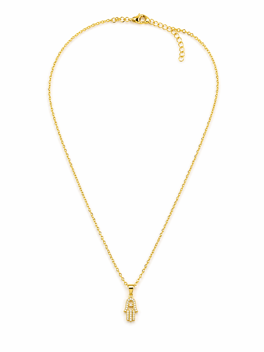 Collar  manita chapa de oro