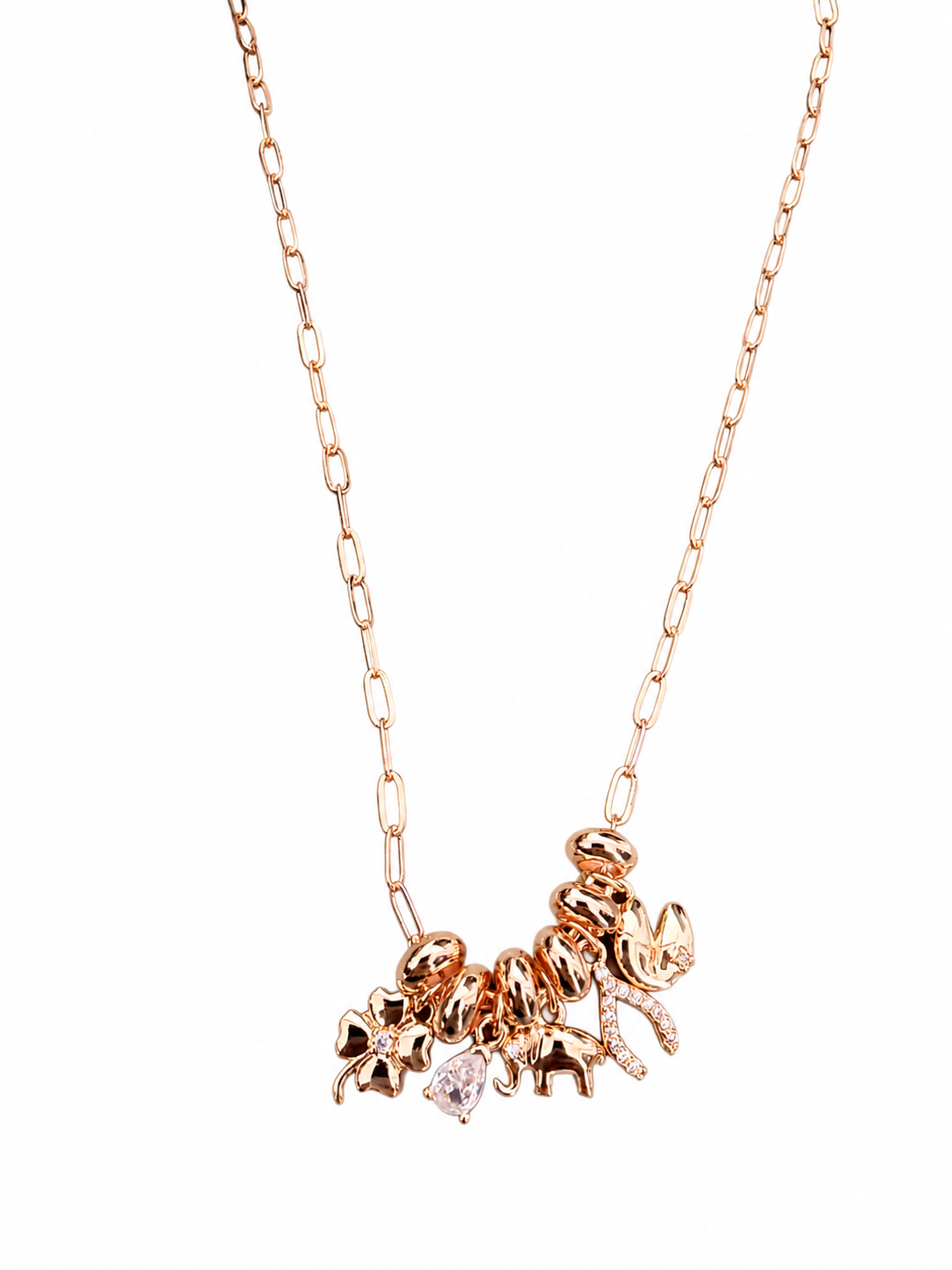 Collar con charms de la suerte