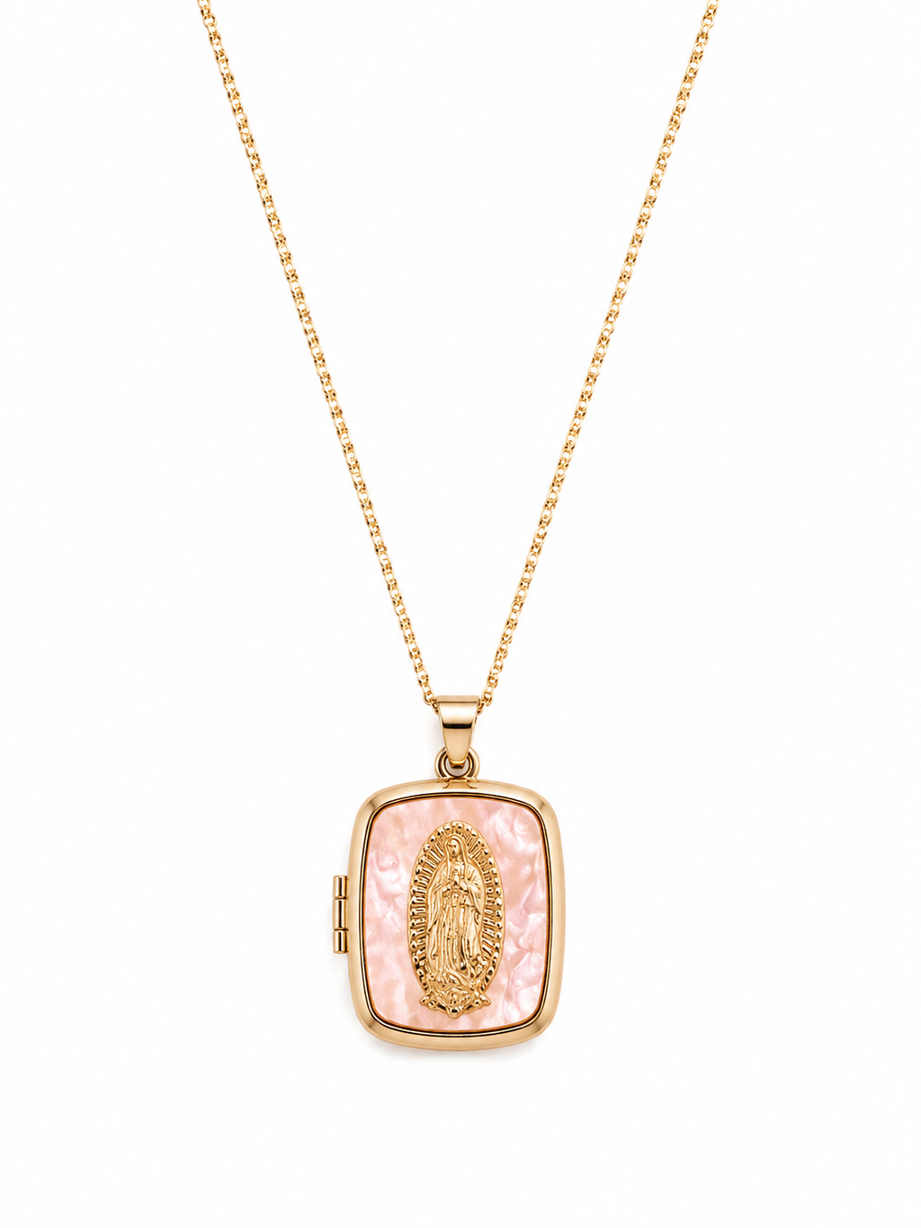 Collar relicario de la virgen