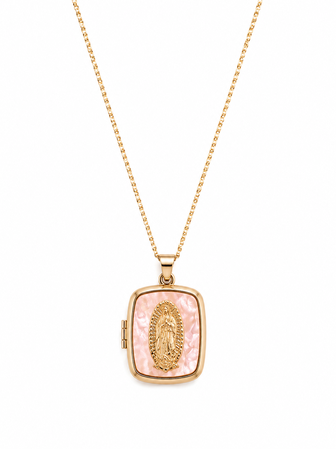 Collar relicario de la virgen