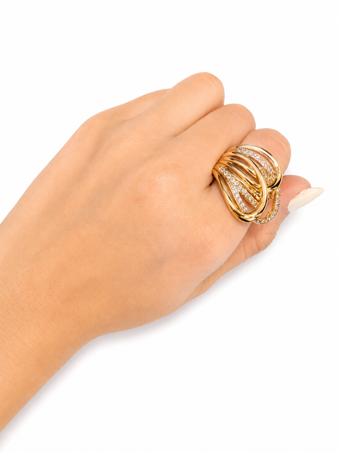 Anillo aros chapa de oro