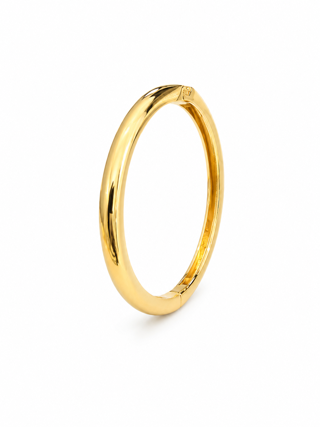 PULSERA RIGIDA DELGADA CHAPA DE ORO