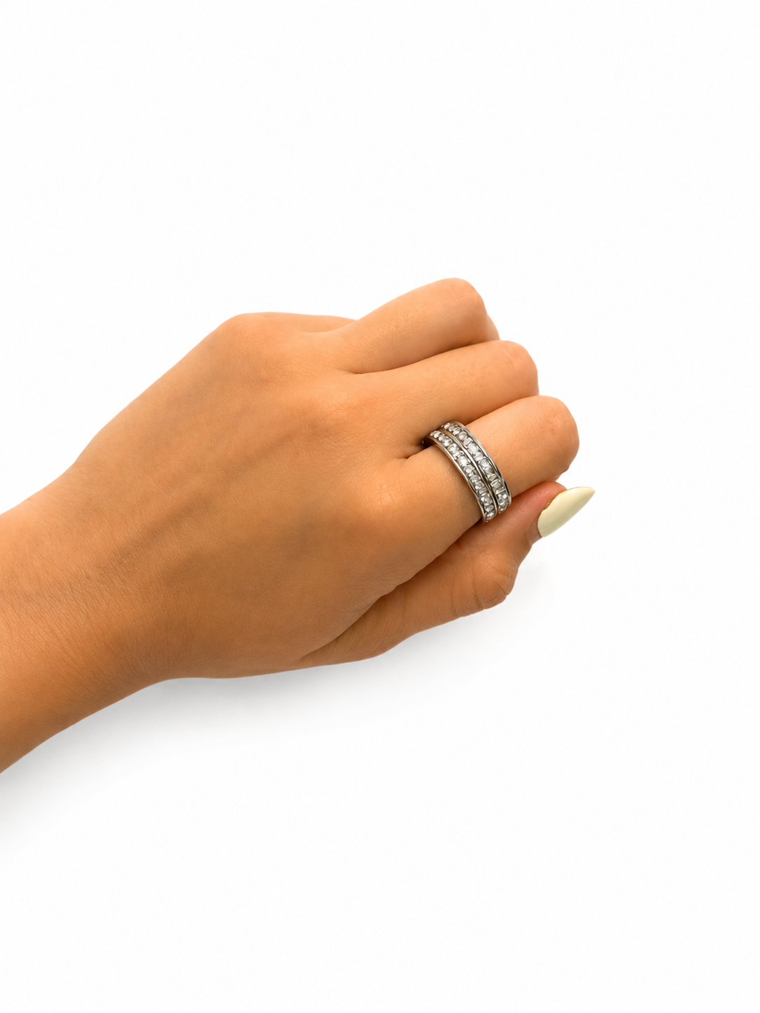 Anillo doble churumbela acero inoxidable