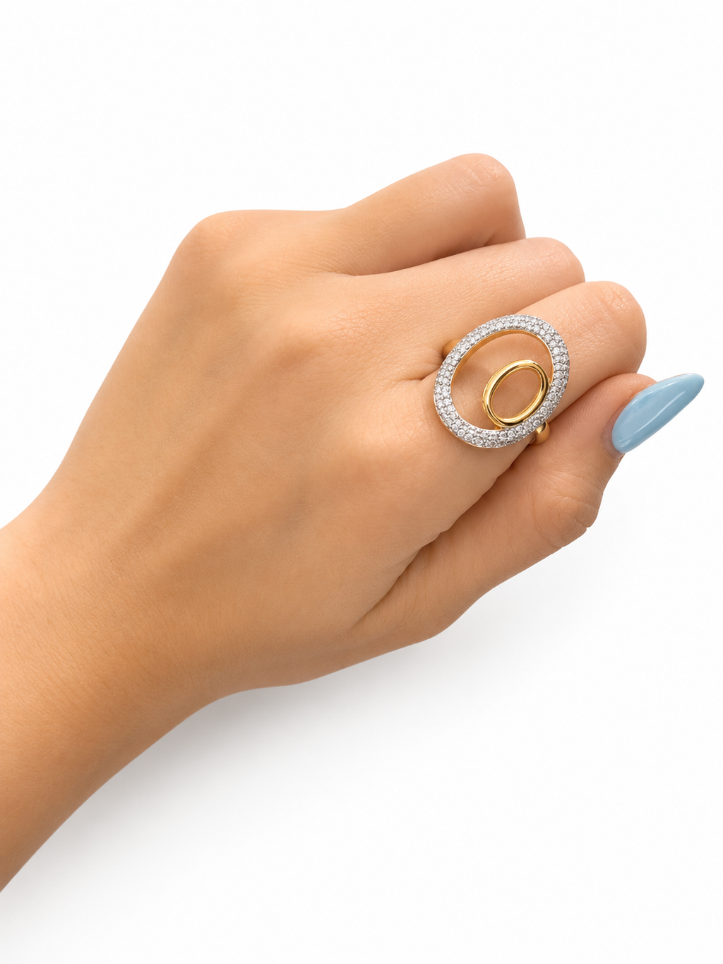 Anillo corona zirconia