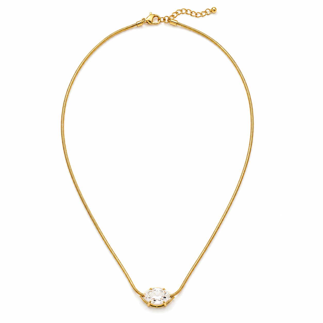 Collar zirconia ovalada